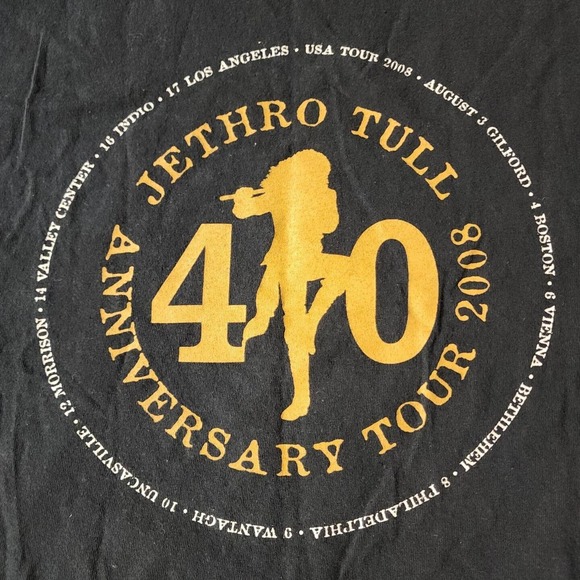 Jethro Tull Shirt Mens M Anniversary Tour 2008 Double Sided Tee Adult - Picture 4 of 4